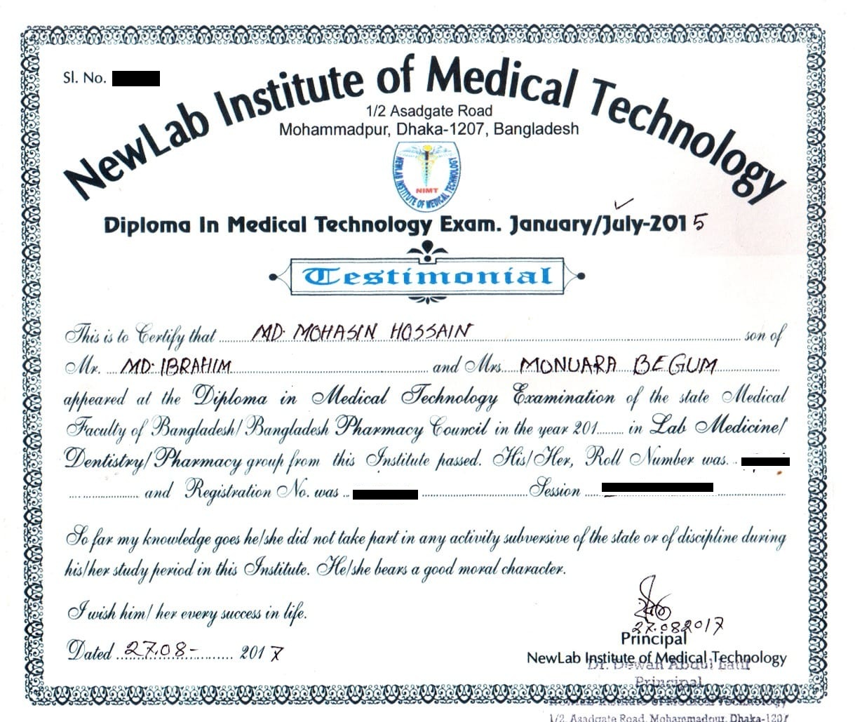 NewLab Institute Testimonial