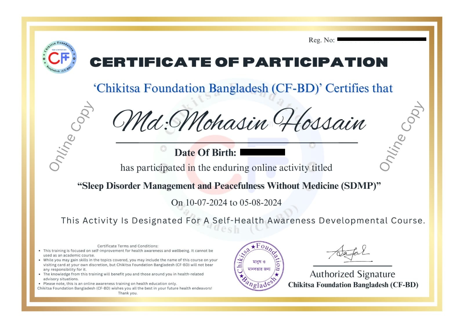 Sleep Disorder Management Certificate